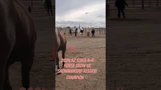 2024 AZ State 4H Horse Show Sr Showmanship class The final 4H show as she leaves the program [upl. by Beacham]