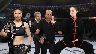 UFC：Zhang Weili vs Kung Fu Master This masters fist is fierce and will hurt Zhang Weili [upl. by Atiniuq411]