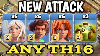 NEW OP ATTACK TH16 ROOT RIDER VALKYRIE WITH OVERGROWTH ATTACK STRATEGY  BEST TH16 ATTACK [upl. by Fassold]