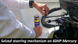 Quintrex 450 Fishabout Pro seized steering outboard BBA Tips Monthly Maintenance Part A  EP26 [upl. by Armillas]