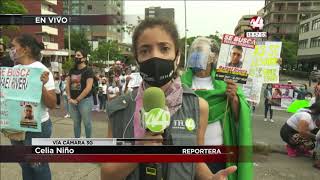 Corte 44 Los manifestantes están expresando su sentir sobre las y los desaparecidos [upl. by Ark90]