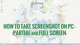 How to take screenshot on PC  partial and full screen [upl. by Akima]