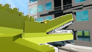 GIANT CROCODILE SURVIVAL  Brick Rigs Multiplayer Gameplay  Tower Survival Challenge [upl. by Ahsim]