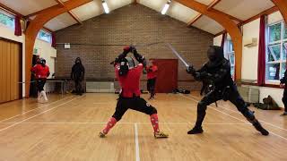 Longsword Sparring Esther vs Jordan [upl. by Wyatt]