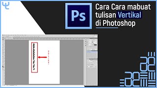 Cara membuat tulisan Vertikal di Photoshop [upl. by Synned]