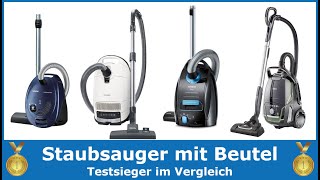 Die besten Staubsauger mit Beutel TOP 5 2024 🥇 Testsieger im Vergleich Siemens Miele amp AEG [upl. by Tiga679]