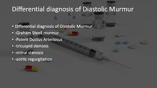 Differential diagnosis of Diastolic Murmur [upl. by Ainala]