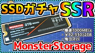 【自作PC SSDガチャ】オススメしづらいけどイカれたコスパ最強格SSD、Monster Storage超詳細レビューまとめ！MS950 «Aile ch» [upl. by Sandye]