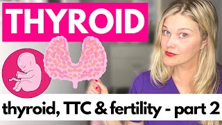 THYROID amp FERTILITY Part 2  Trying to Conceive Fertility Pregnancy and Miscarriage [upl. by Josi]