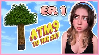 CAN WE SURVIVE THE TINIEST SKYBLOCK  ATM 9 TO THE SKY EPISODE 1 [upl. by Einre]