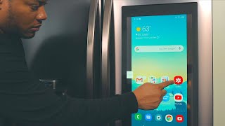 Samsung Family Hub Smart Fridge Review [upl. by Hellene678]