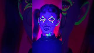 neon clown makeup 🤡 [upl. by Harret]