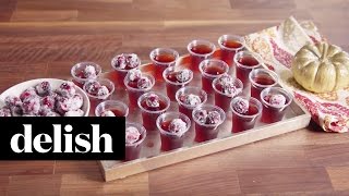 Cranberry Jello Shots  Delish [upl. by Adnilab420]