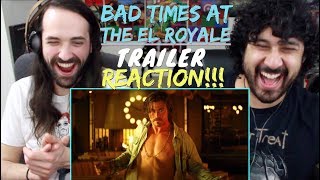 BAD TIMES AT THE EL ROYALE  Official TRAILER REACTION amp REVIEW [upl. by Akemhs644]