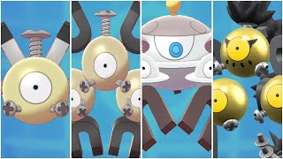 FULL MAGNETON EVOLUTION FORM TEAM Shiny Magnemite Magneton Paradox Magnezone Sandy Shocks [upl. by Aliekahs756]