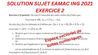 Solution probleme 2 concours EAMAC 2021 Niveau Ingenieur [upl. by Allemac691]