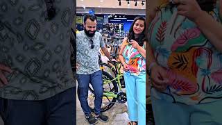 Saloni amp Sir Choose A Hybrid Cycle for Fitness 🫡🥰 [upl. by Atinod291]