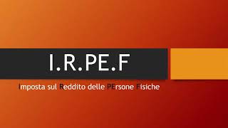 Cosè e come si calcola lirpef [upl. by Gignac]