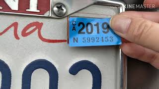 How to put new tags on license plate [upl. by Nipha]