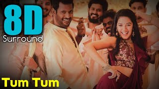 Tum Tum 8D  Enemy  Vishal  Mirnalini Ravi  Arya  8D Audio [upl. by Danny]