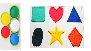 Shape drawing video  Sand caterpillar painting video for kids Shape Drawing heart drawing [upl. by Amerigo]