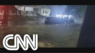 Chuva deixa Rio de Janeiro em estágio de alerta  CNN PRIME TIME [upl. by Ahtivak]