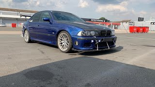 BMW E39 M5 DCT Track Car Donington 20 July 2021 Opentrack Track Days [upl. by Enaoj]