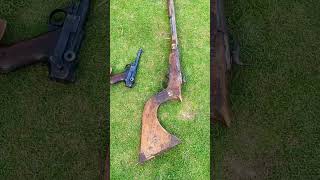 Ak47 vs Mauser Luger WW2 mini 223 CAL223 vs flintlock jezail musket shortsfeed shortvideo fire [upl. by Hosfmann149]