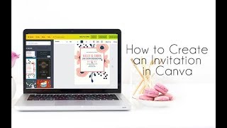 How to Create an Invitation with Canva [upl. by Kloman]