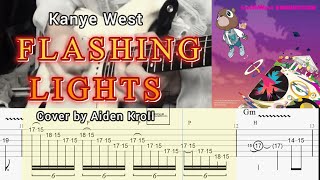 Flashing Lights  Kanye West Aiden Kroll Cover Guitar TABS [upl. by Tannen]