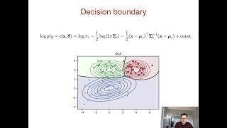 20  Gaussian discriminant analysis [upl. by Raddatz]