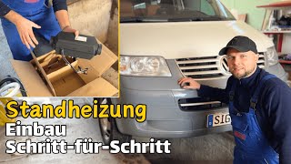 Standheizung Einbau im VW T5 SchrittfürSchritt Anleitung Autoterm Air 2D [upl. by Ok]