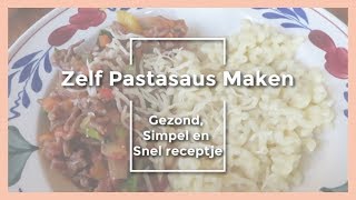 Zelf Pasta Saus Maken • Simpel en Snel Receptje  Mariliza Pauwels [upl. by Bria]