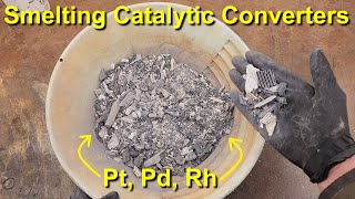 Smelting Catalytic Converters Platinum Palladium amp Rhodium [upl. by Cormier510]