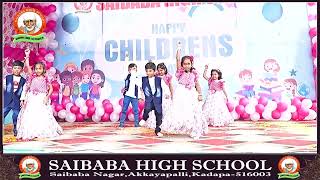 NEETHONE DANCE NIGHT  Song Performance  Childrens Day  Saibaba High School  Kadapa202425 [upl. by Guimond]