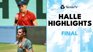 Jannik Sinner vs Hubert Hurkacz For The Title 🏆  Halle 2024 Final Highlights [upl. by Nek]