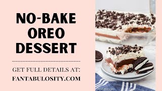 No Bake Oreo Dessert Recipe [upl. by Safko]