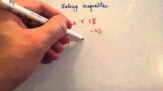 Solving inequalities  Corbettmaths [upl. by Aynekal]