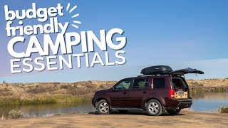 Affordable SUV CAMPING Essential Items We LOVE and bring on EVERY trip Honda Pilot Camper [upl. by Dodge]