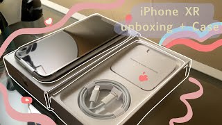 Unboxing iPhone XR  Case 2021🤍White🤍 aesthetic [upl. by Sadoc]