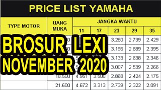 BROSUR YAMAHA LEXI NOVEMBER 2020 [upl. by Raimondo395]