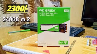 WD Green m2 SSD 240GB Unboxing and How To Install in Motherboard [upl. by Maillw]