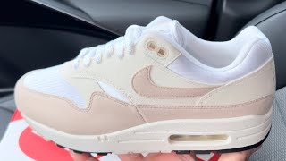 Nike Air Max 1 Pale Ivory Sanddrift Womens Shoes [upl. by Adamo216]