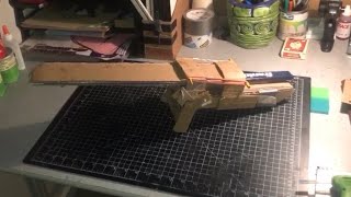 How to make a retractable sword out of cardboard [upl. by Smailliw]