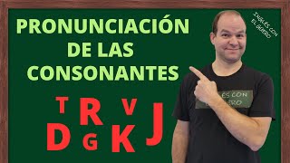 Pronunciación de las Consonantes en Inglés  Clase 1 nivel básico 1 [upl. by Yesrod]