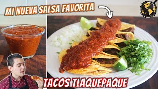 Tacos Bañados con Salsa Tlaquepaque  Cocina Univerasl [upl. by Nichol665]