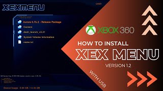 how to install xex menu 12 on xbox360 with USB [upl. by Ardnaskela643]