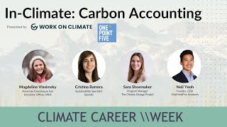 Climate Career Week InClimate Carbon Accounting [upl. by Bettine]