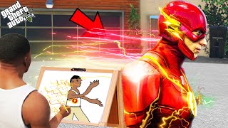 Franklin Using Magical Painting To Draw Most Powerful Flash Suit In Gta V [upl. by Franckot551]