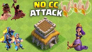 New Th8 Attack Strategy without CC  Best Town Hall 8 Attack 2024 No CC [upl. by Ttirb]